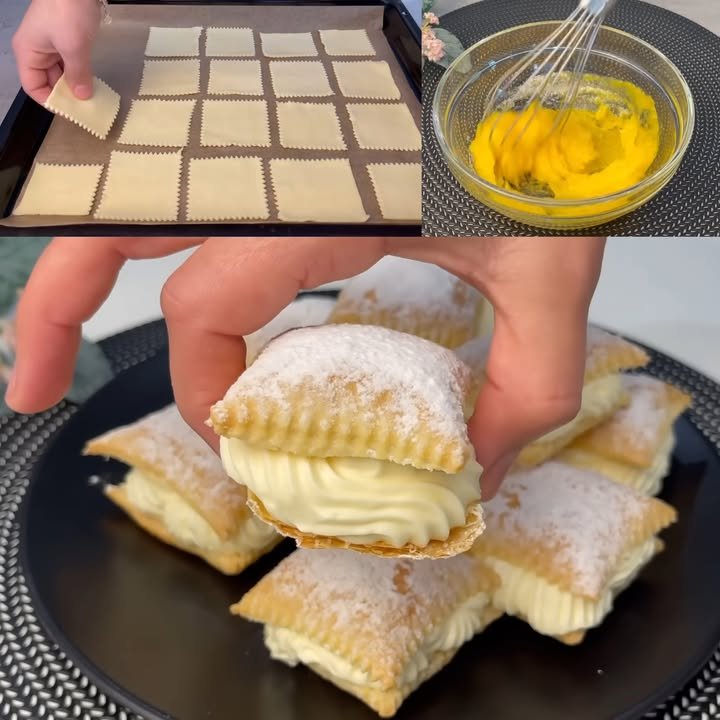 Puff Pastry with Vanilla Filling