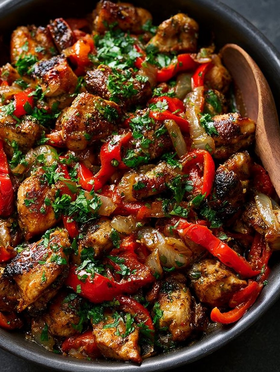 Stir Fry de Pollo Mediterráneo