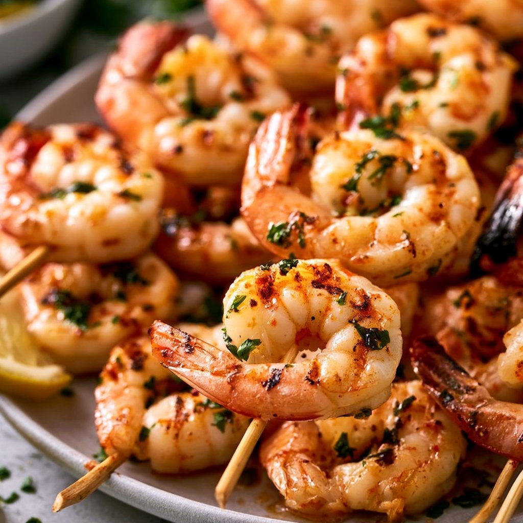 Der perfekte Grillabend mit Garnelenspießen