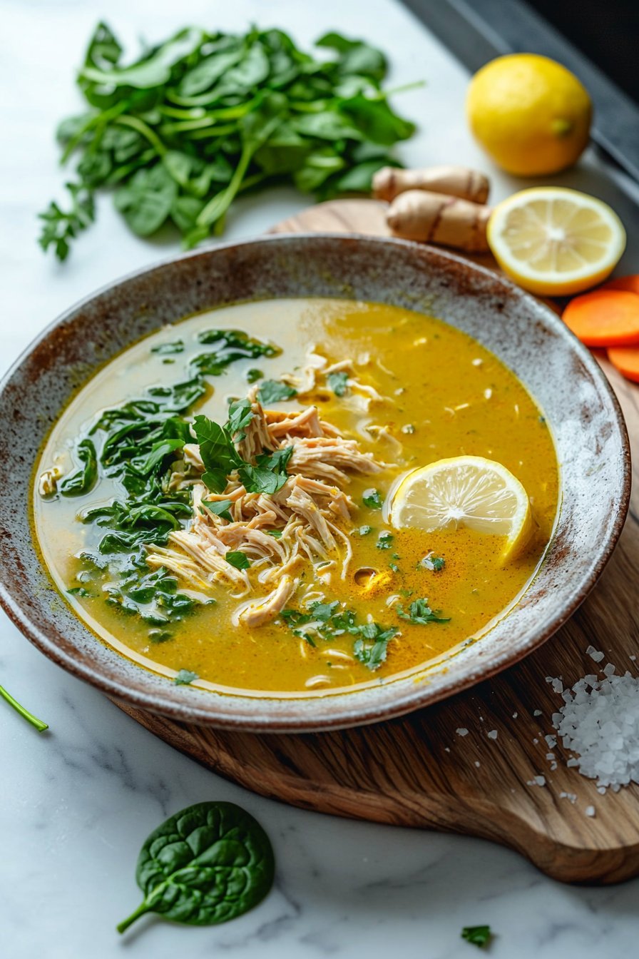 Anti-Inflammatory Turmeric Chicken Soup