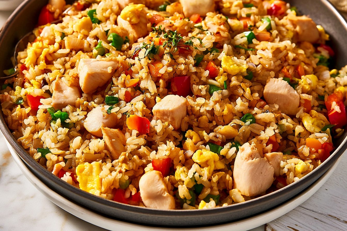 Chicken Fried Rice Recipe 2 Easy Chicken Fried Rice