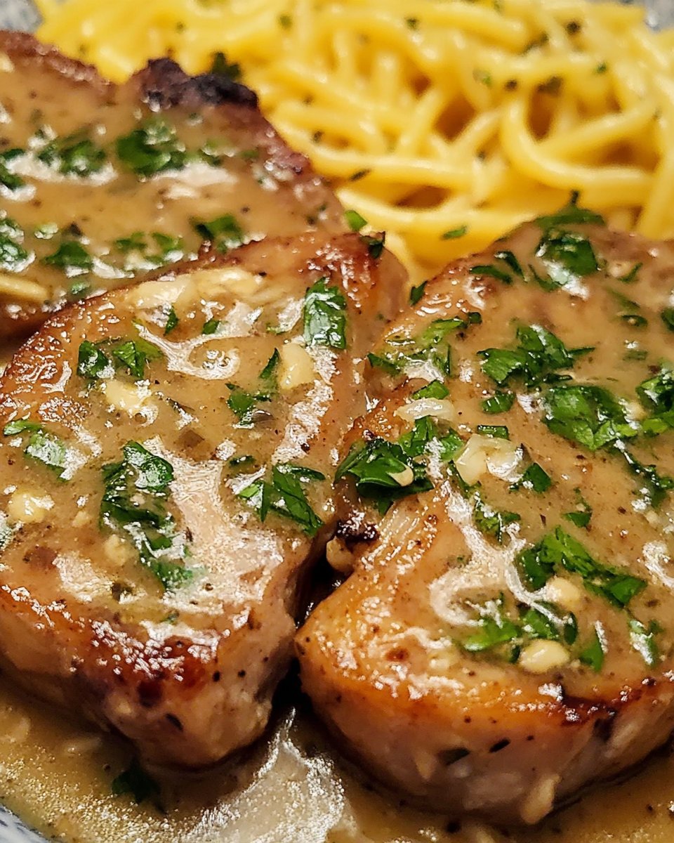 Cooked - Slow Cooker Pork Chops With Garlic Parmesan Sauce