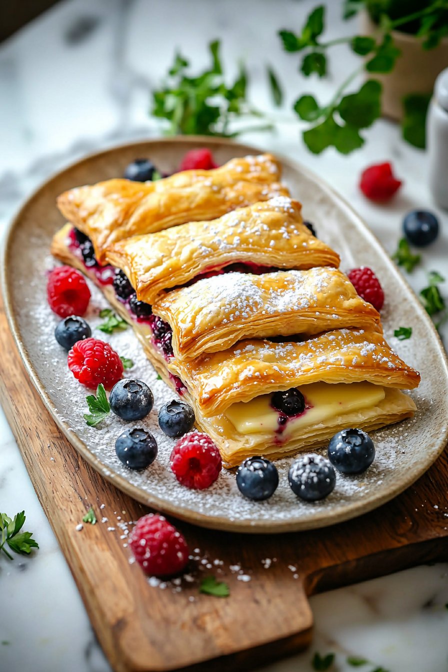 Beeren-Custard-Teilchen