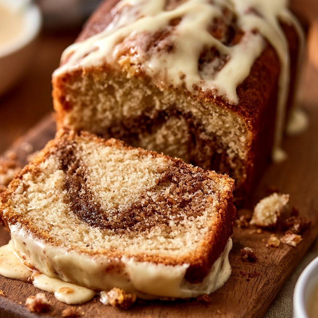 Cream Cheese Cinnamon Swirl Banana Bread