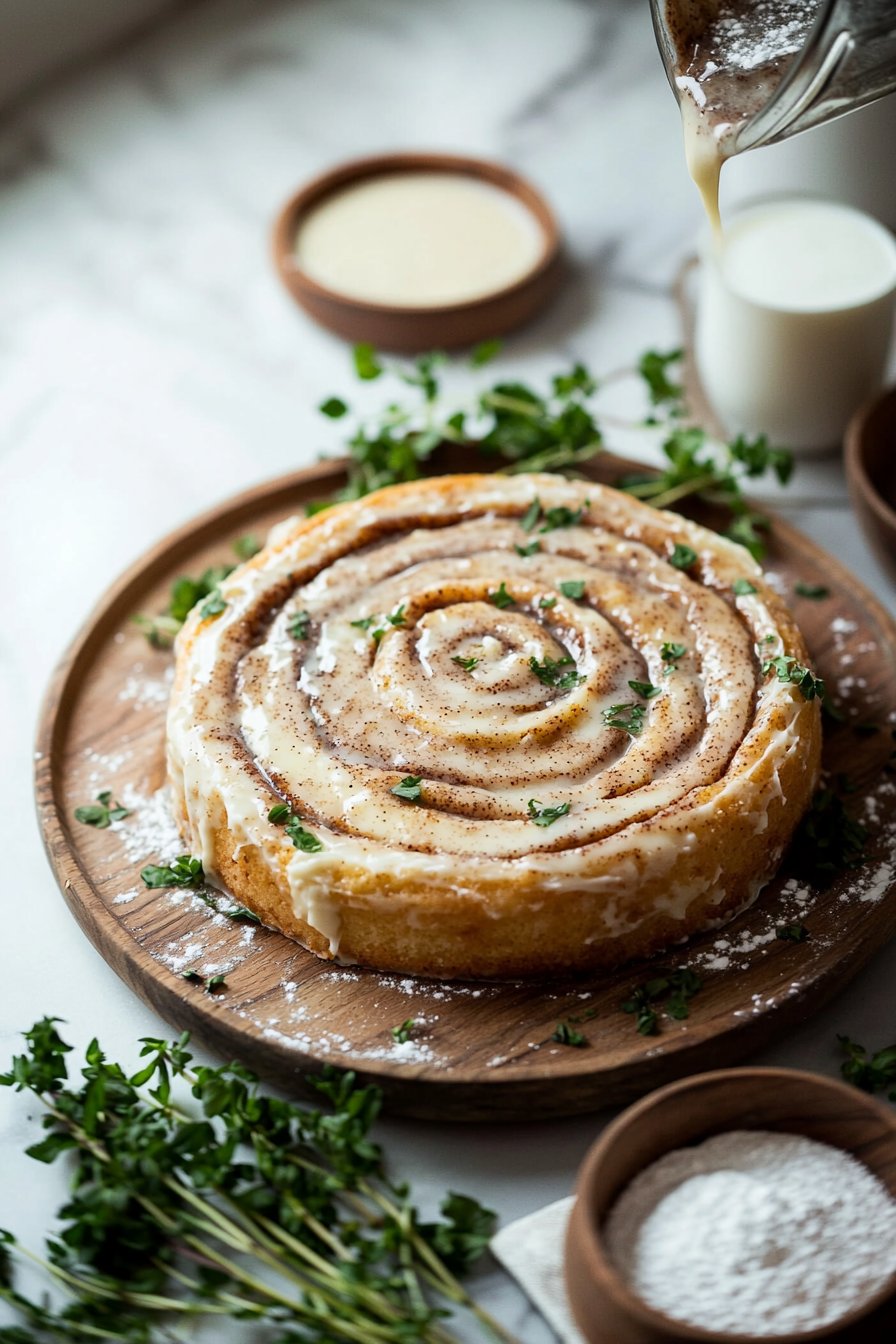 Cinnamon Roll Cake