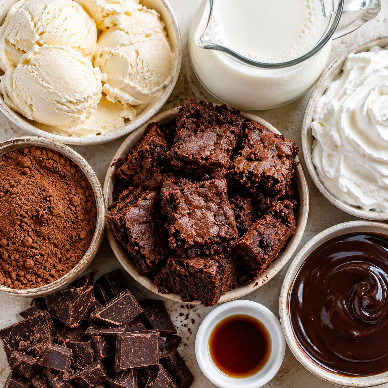 Batido de brownie