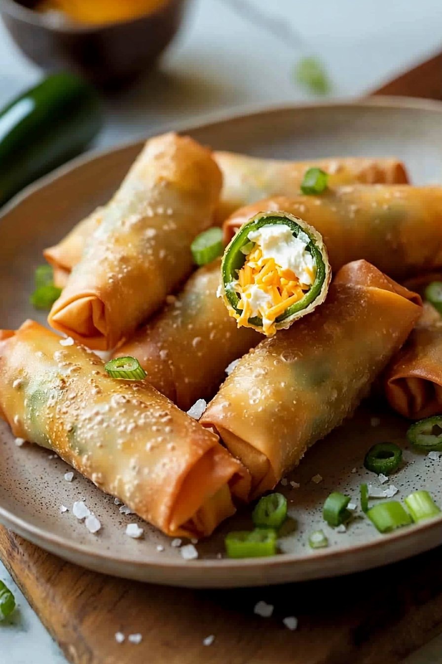 Mini Jalapeno Popper Egg Rolls