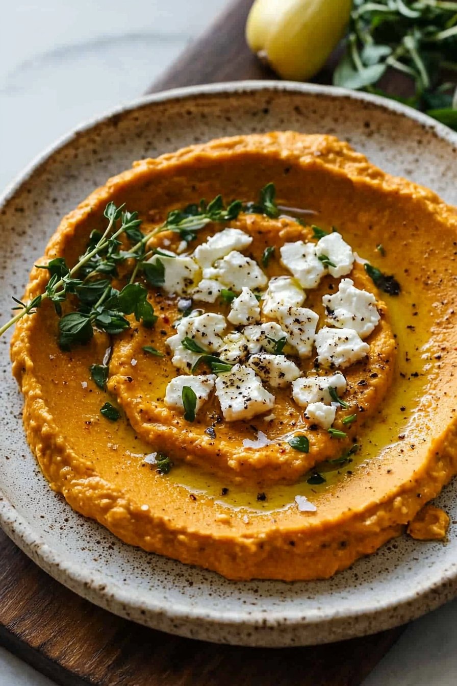 Pumpkin Whipped Feta Dip