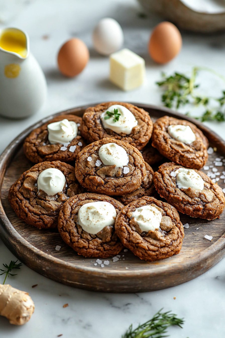 Molasses Cream Pie Cookies