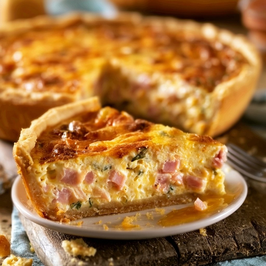 Ham and Cheese Quiche