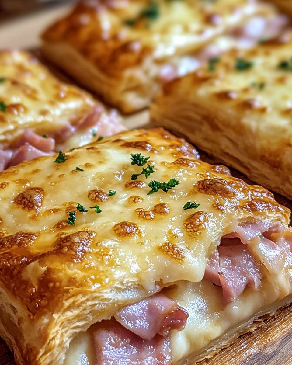 Ham and Gruyere Puff Pastry