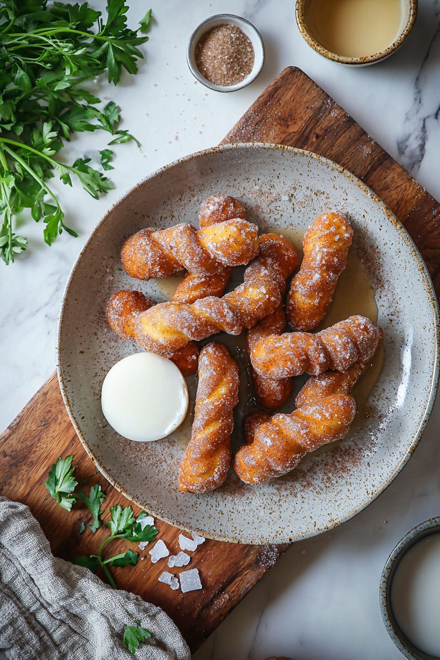 Zimt-Donut-Drehungen