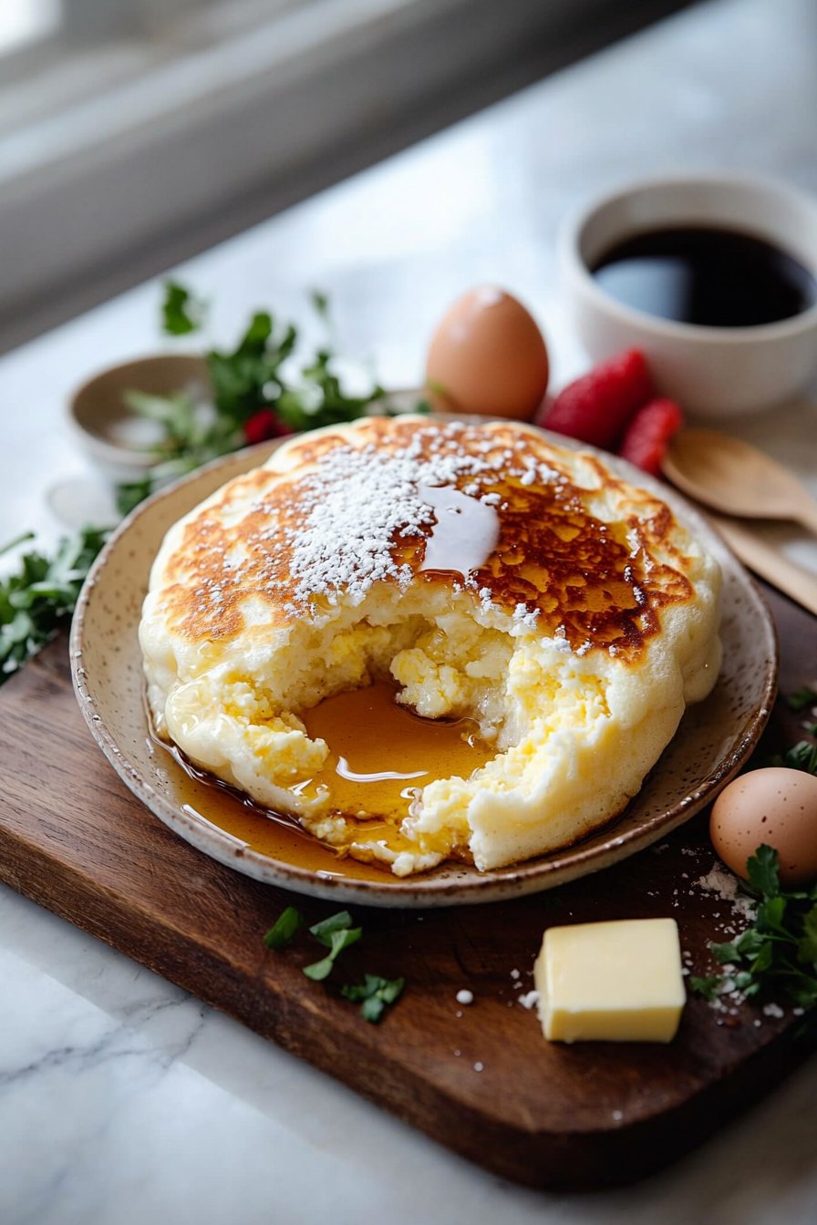 Fluffy and Jiggly Japanese Souffle Pancake