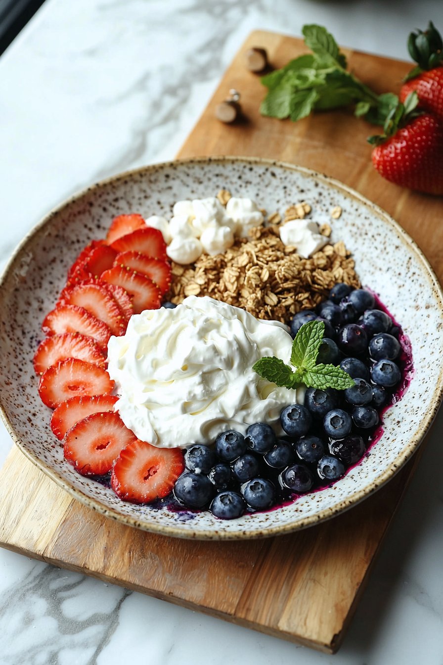 Red, White & Blue Berry Dessert