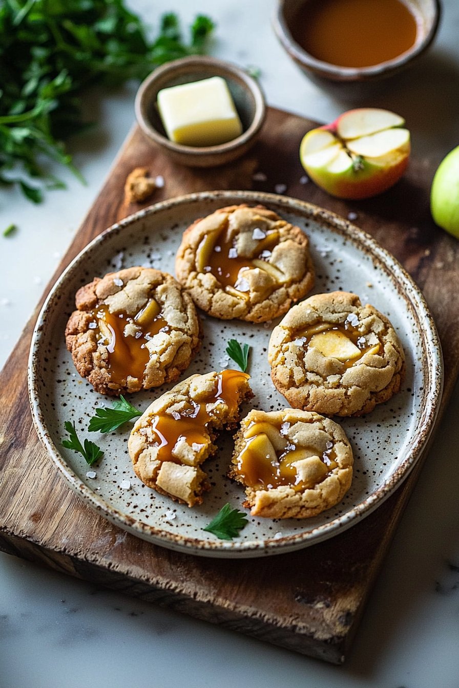 Salted Caramel Apple Pie Cookies
