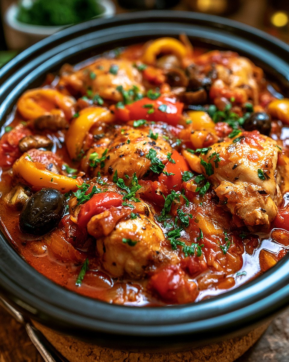 Slow Cooker Chicken Cacciatore