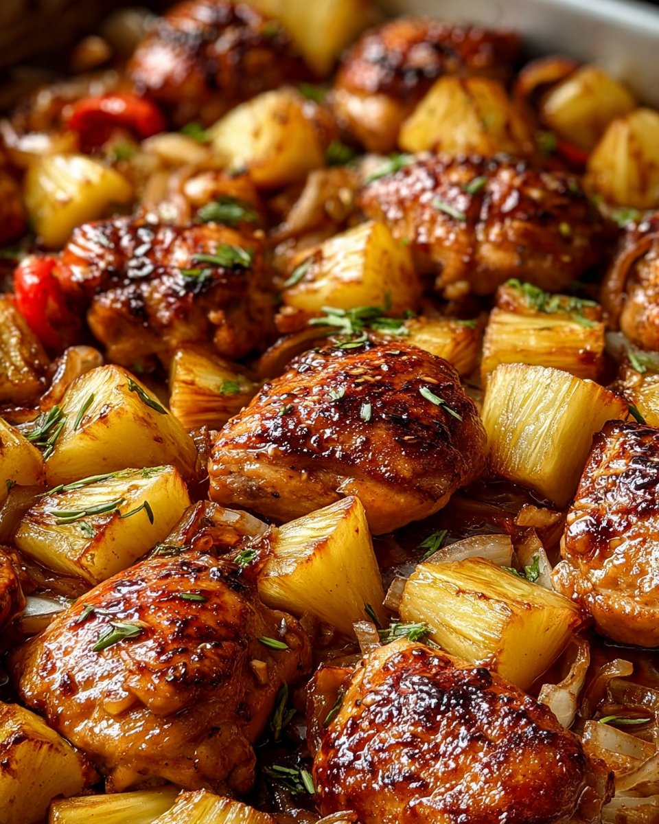 Hawaiian-Style Sheet Pan Chicken Dinner