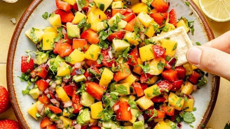 Avocado Strawberry Mango Salsa