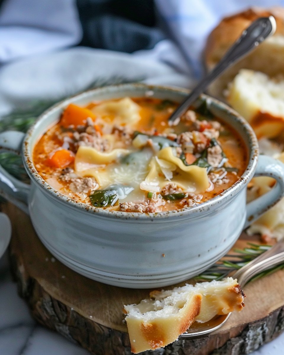 White Lasagna Soup