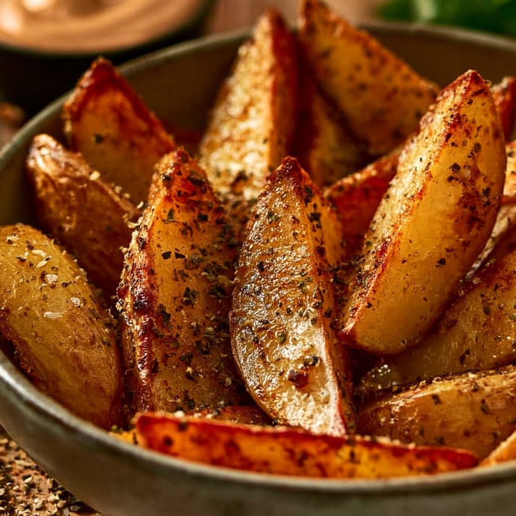 Crispy Roasted Potato Wedges