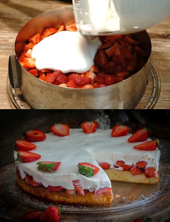 Erdbeerkuchen mit Fanta