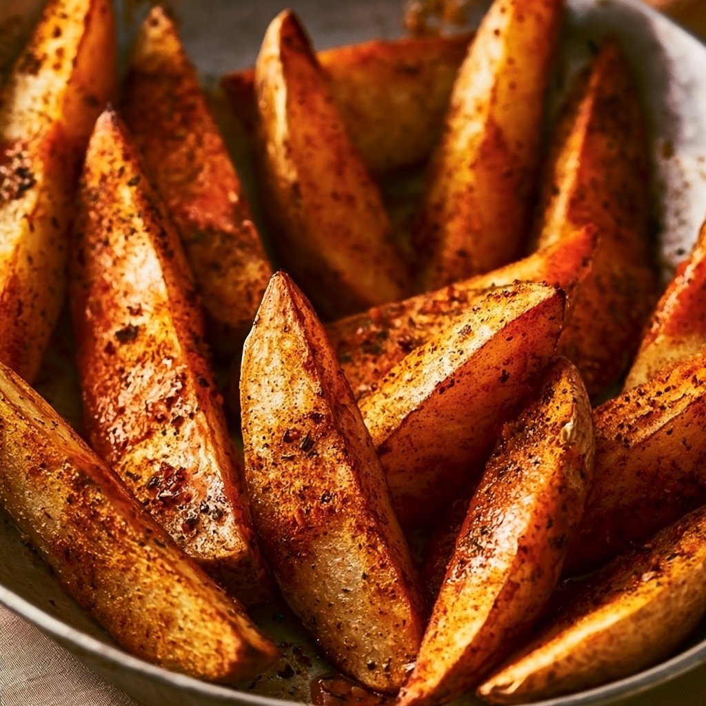 Crispy Oven Baked Potato Wedges