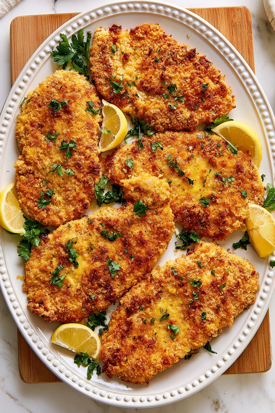 Crispy Oven Baked Chicken Cutlets 1 Crispy Baked Chicken Cutlets