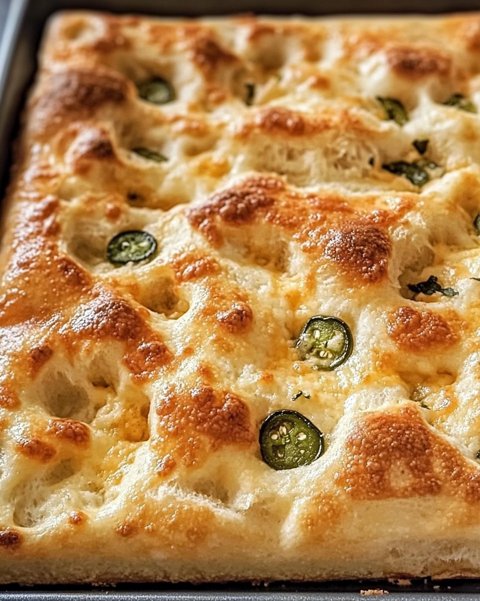 Jalapeno Cheddar Focaccia Bread