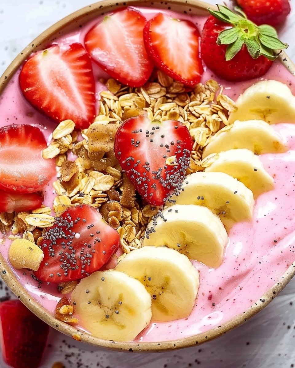 Strawberry Banana Smoothie Bowl