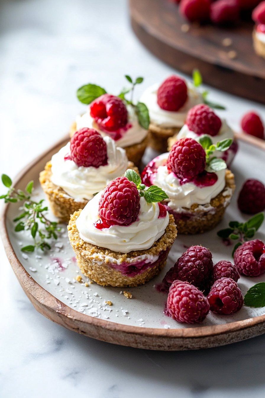 No-Bake Raspberry Cheesecake Cups