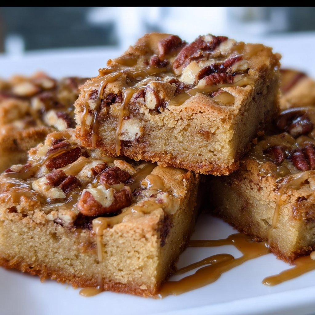 Maple Pecan Blondies