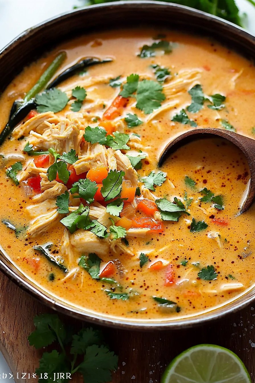 Easy Thai Chicken Curry Soup