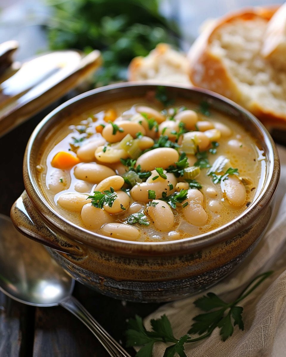 THE BEST WHITE BEAN SOUP