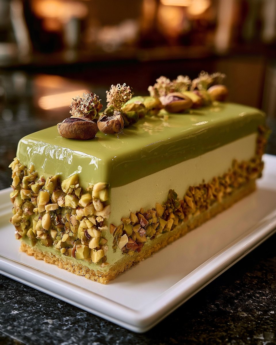 Pistachio and Almond Cheesecake