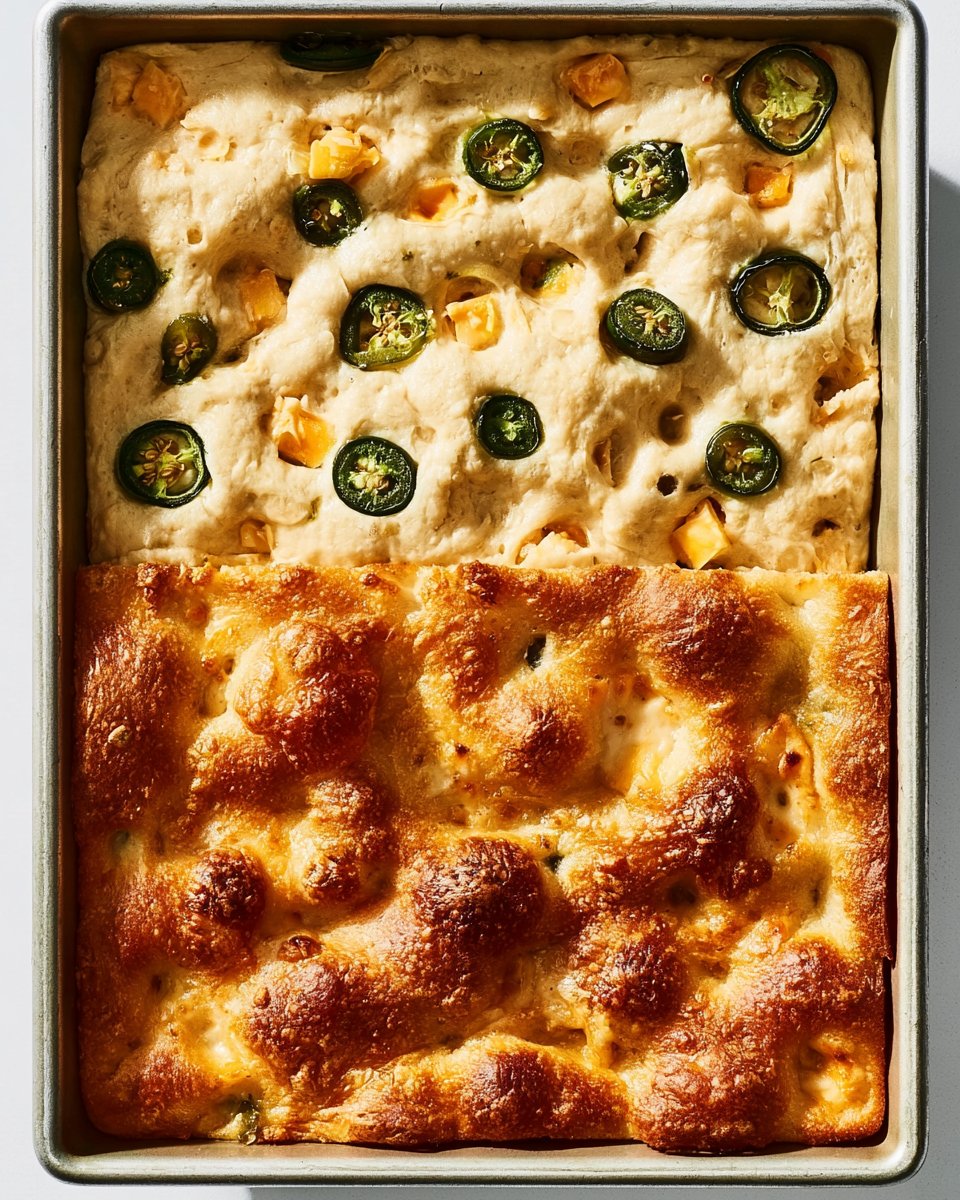 Jalapeno Cheddar Focaccia Bread