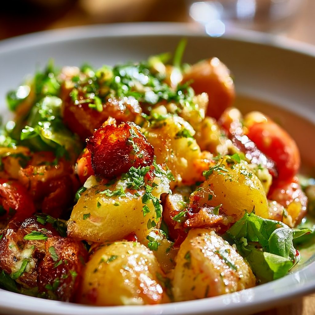 Knuspriger Kartoffelsalat