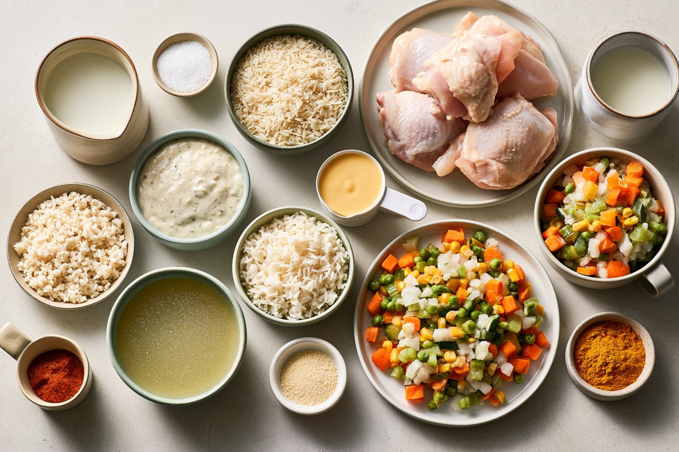 Slow Cooker Creamy Chicken and Rice