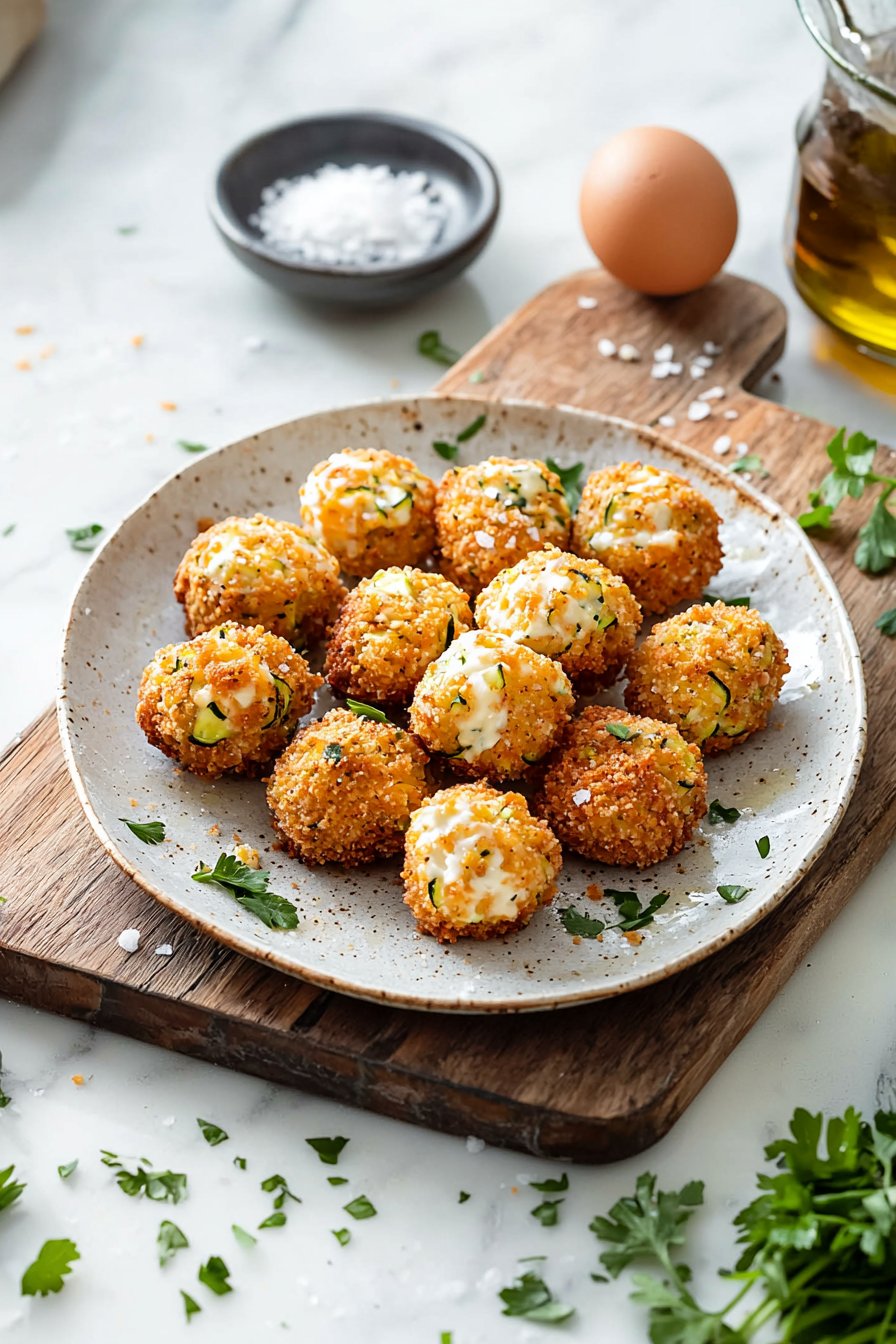 Käse-Zucchini-Tots