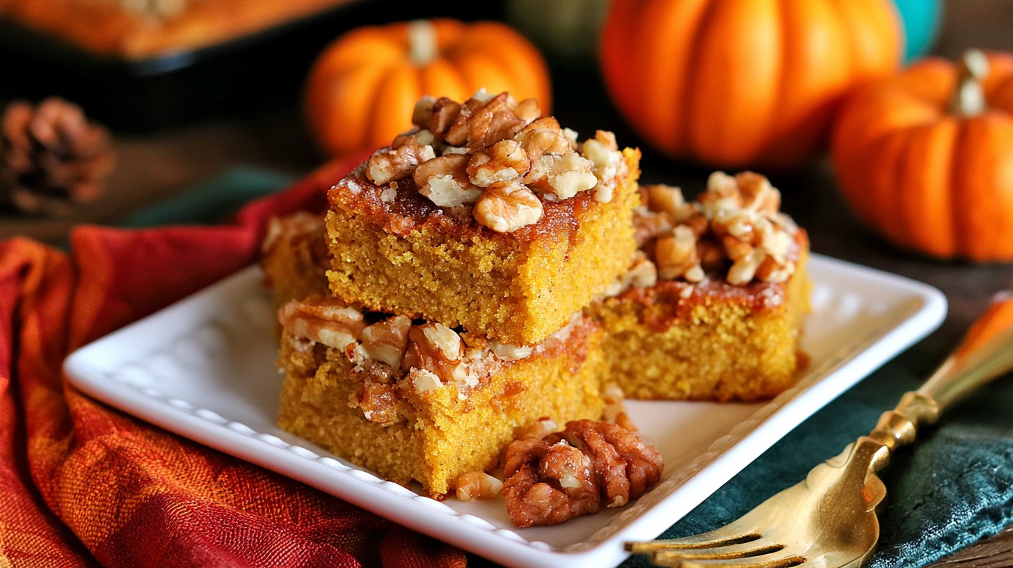 Easy Pumpkin Bars with Cake Mix