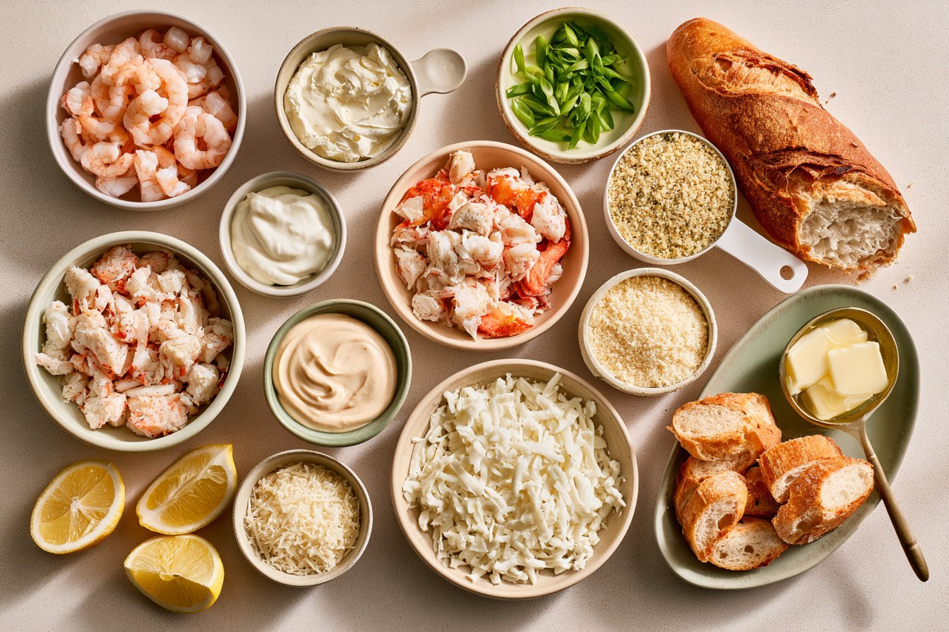 Hot Cheesy Seafood Dip