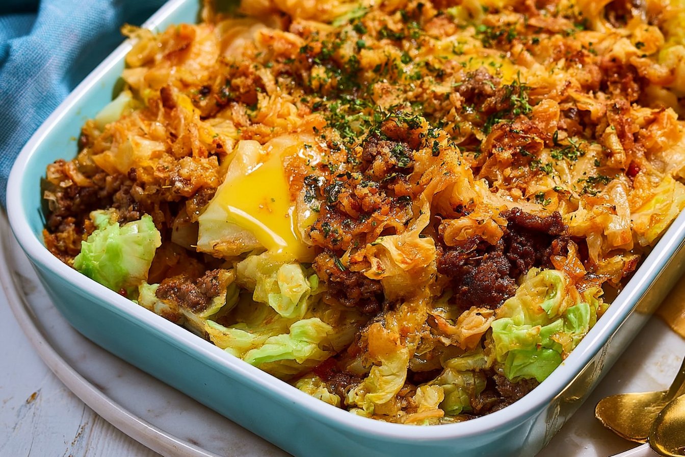 Cabbage Ground Beef Casserole