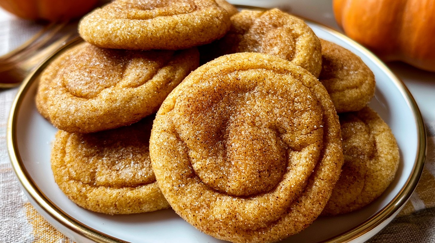 Pumpkin Snickerdoodle Cookies