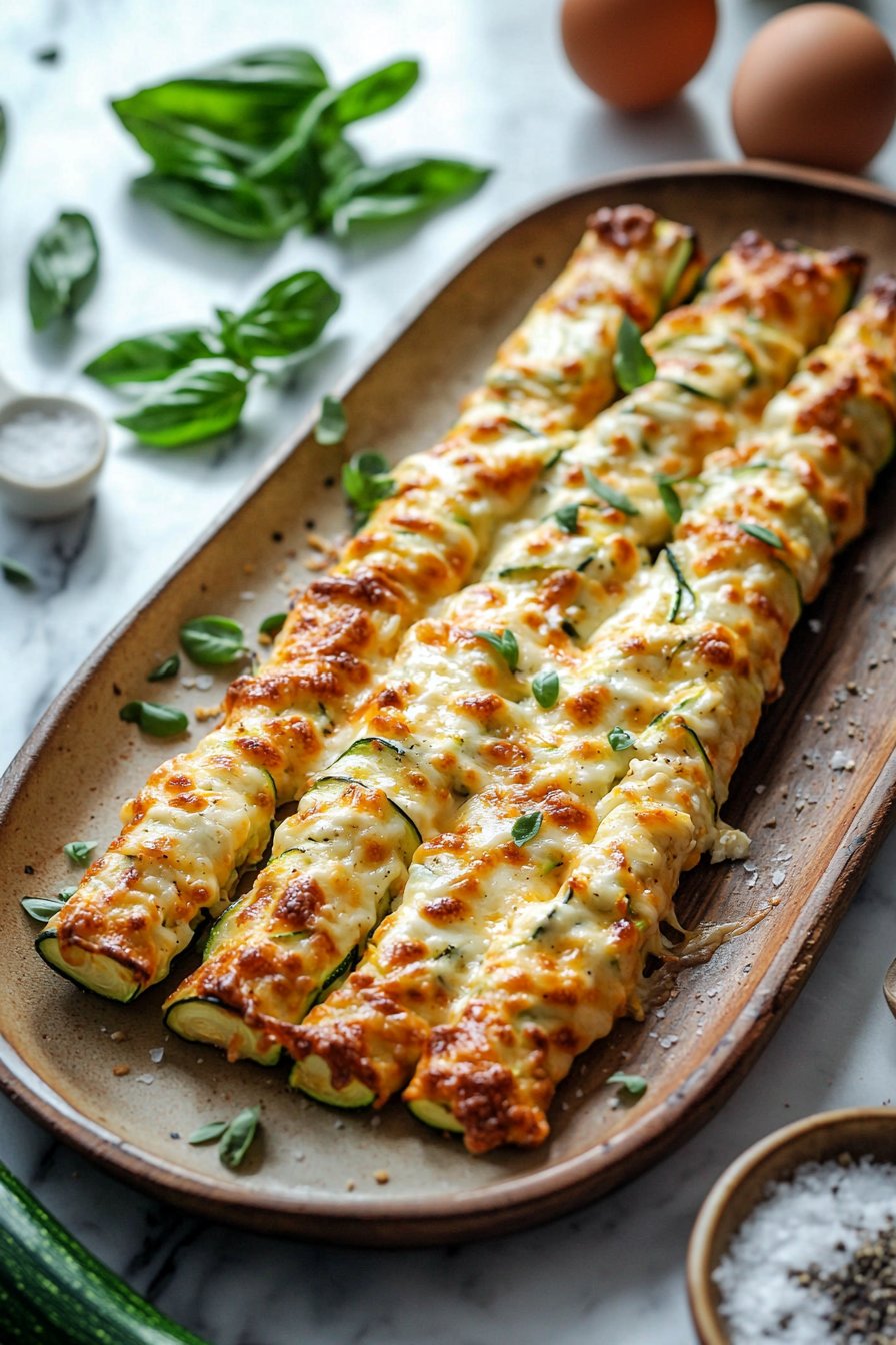 Cheesy Zucchini Breadsticks