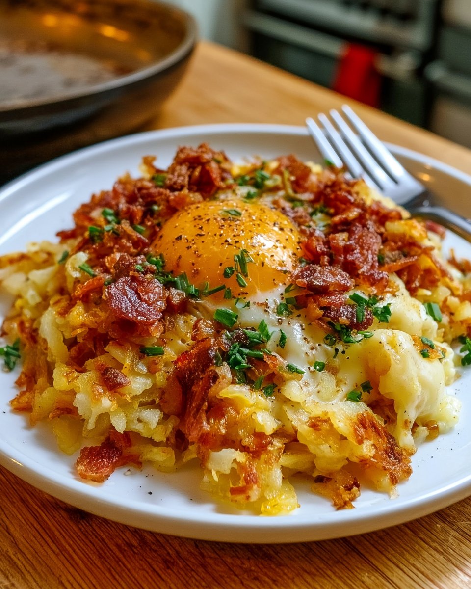Loaded Hash Browns Breakfast