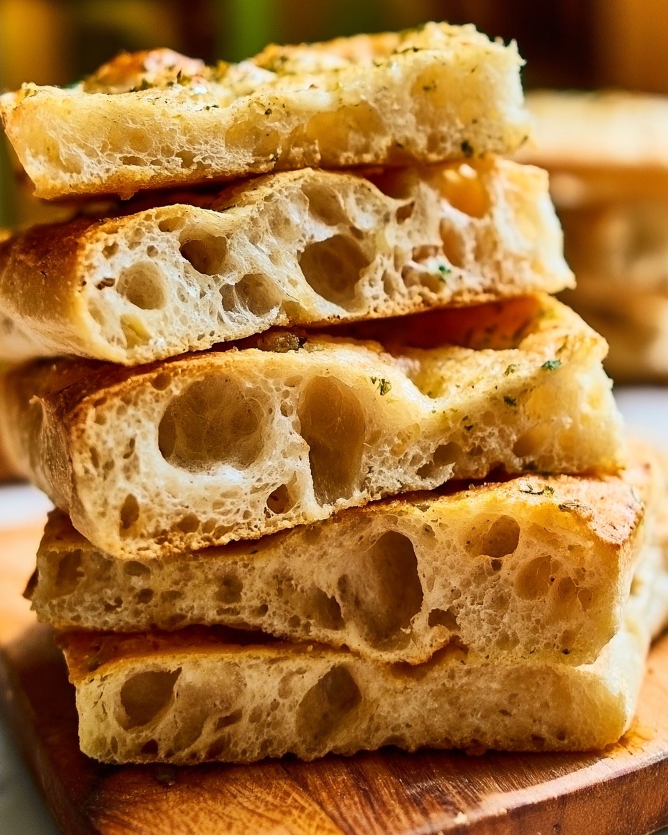 Garlic Butter Sourdough Focaccia