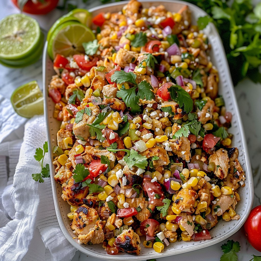 Healthy Street Corn-Inspired Chicken Salad
