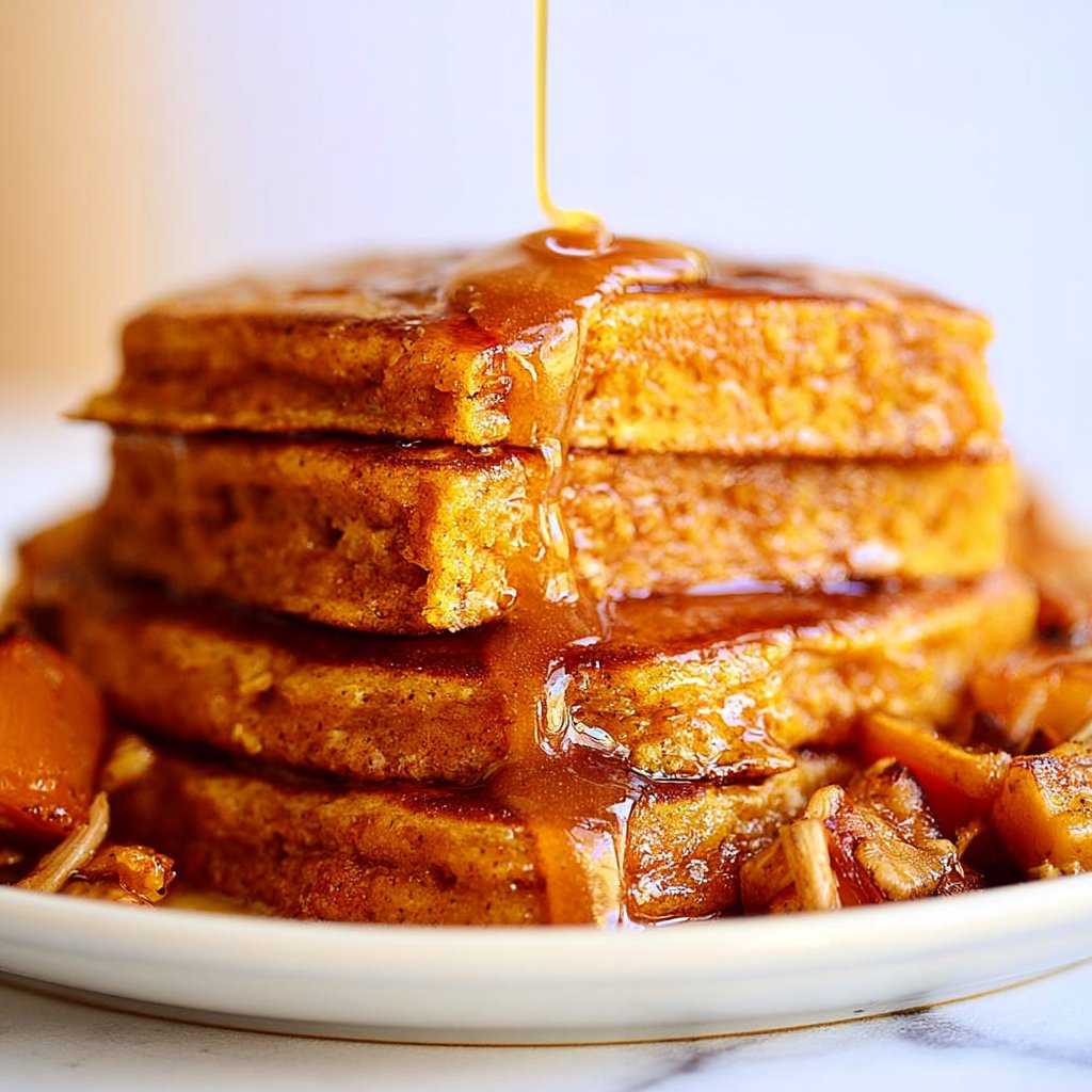 Fluffy Pumpkin Spice Sheet Pan Pancakes