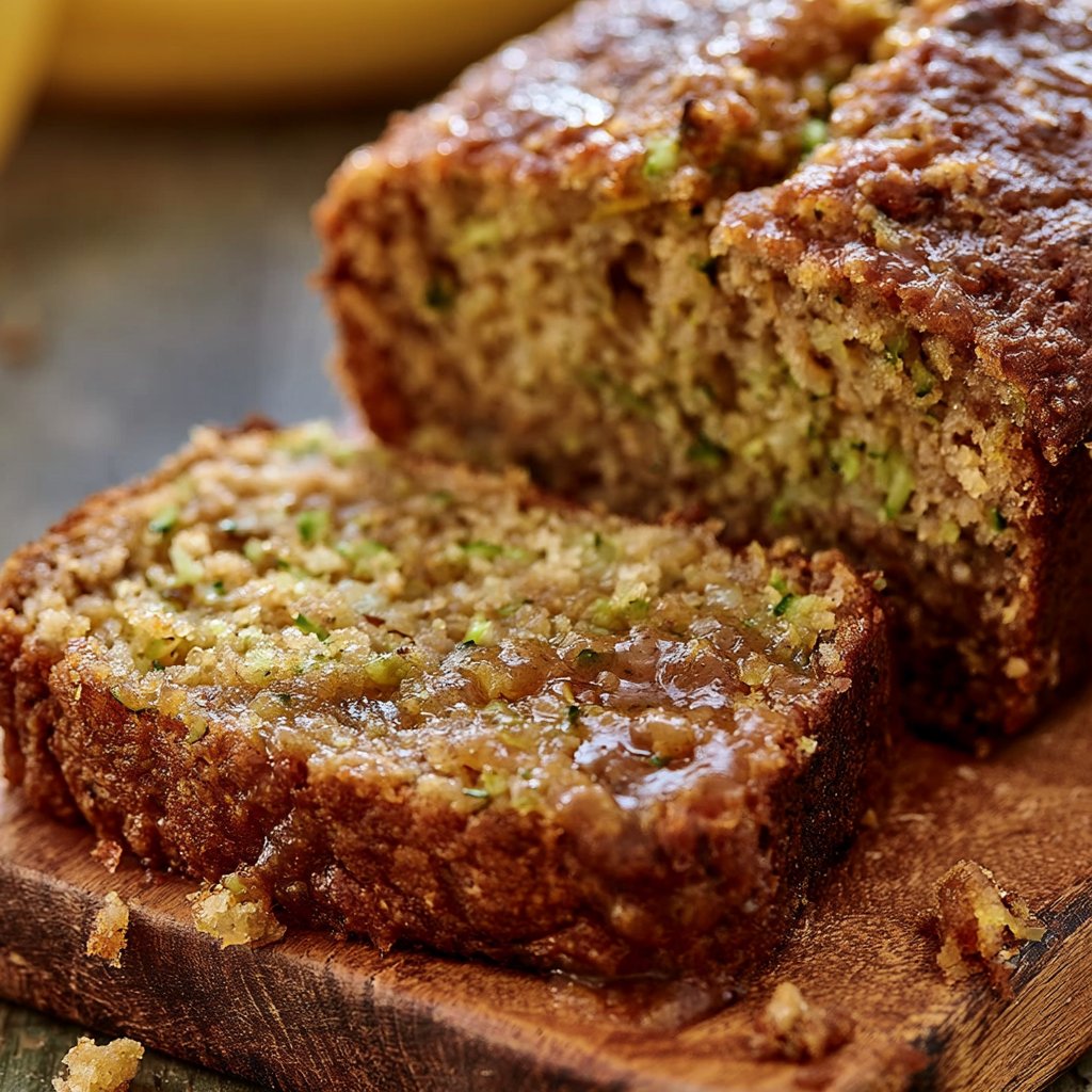 Healthy One-Bowl Banana Zucchini Bread Easy No Refined Sugar Recipe