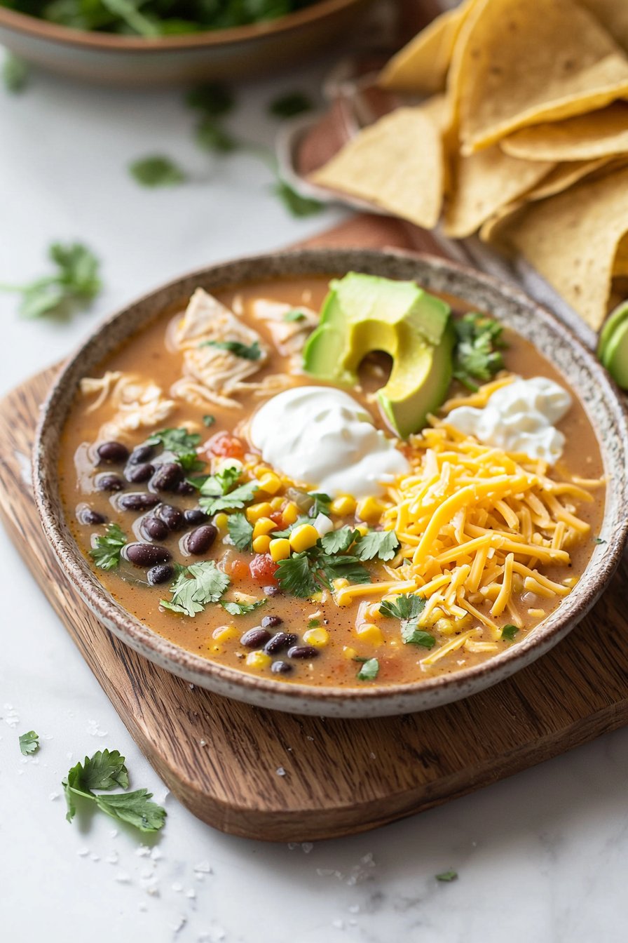 Schmortopf Hähnchen Tortilla Suppe