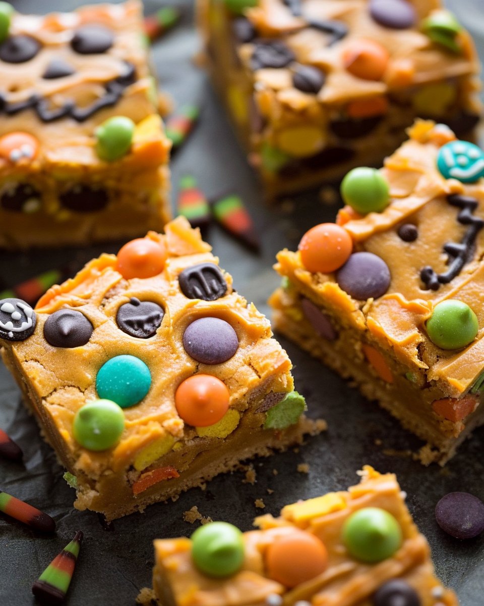 Halloween Cookie Bars
